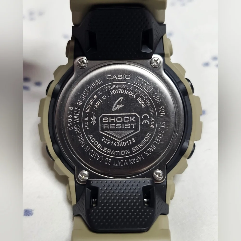 G Shock Sand Color GBA800UC-5A Steptracker Bluetooth